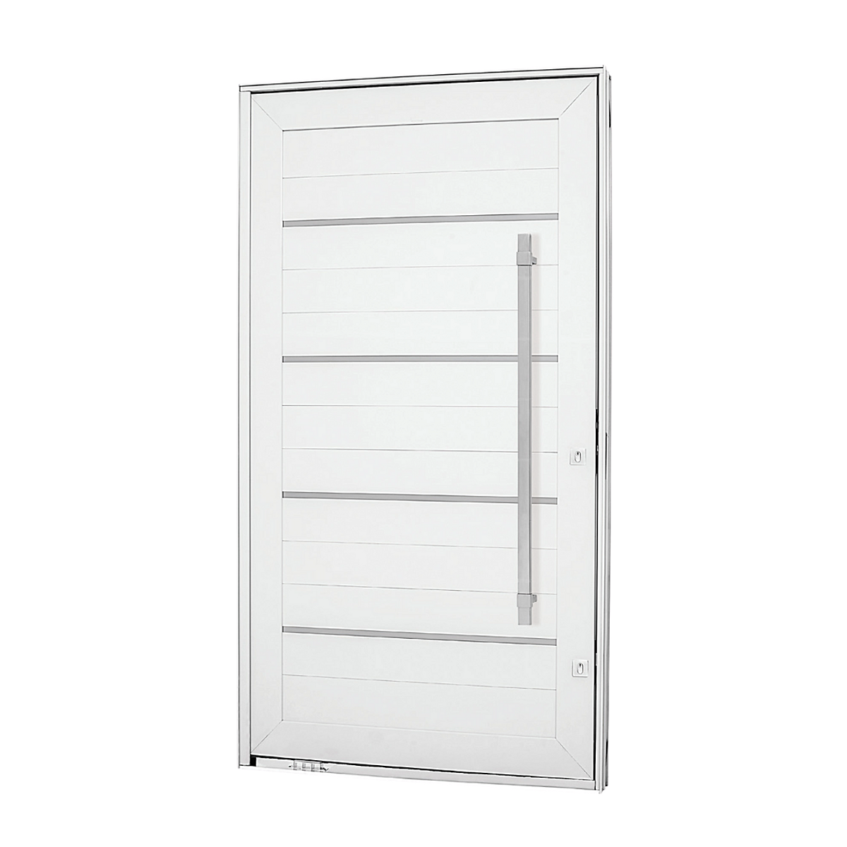 Porta Lambril Pivotante Alumínio com frisos